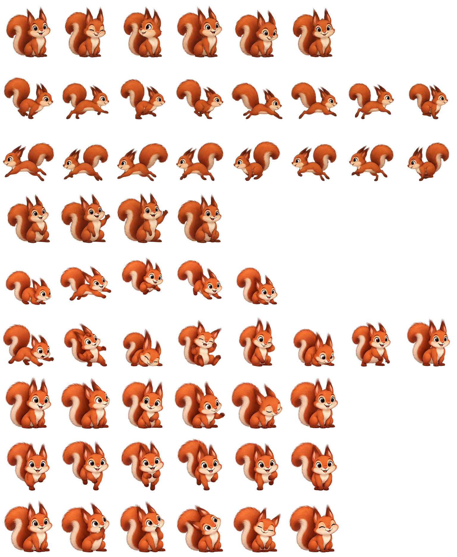 松鼠橡果 Squirrel Acorn Codex pet original spritesheet