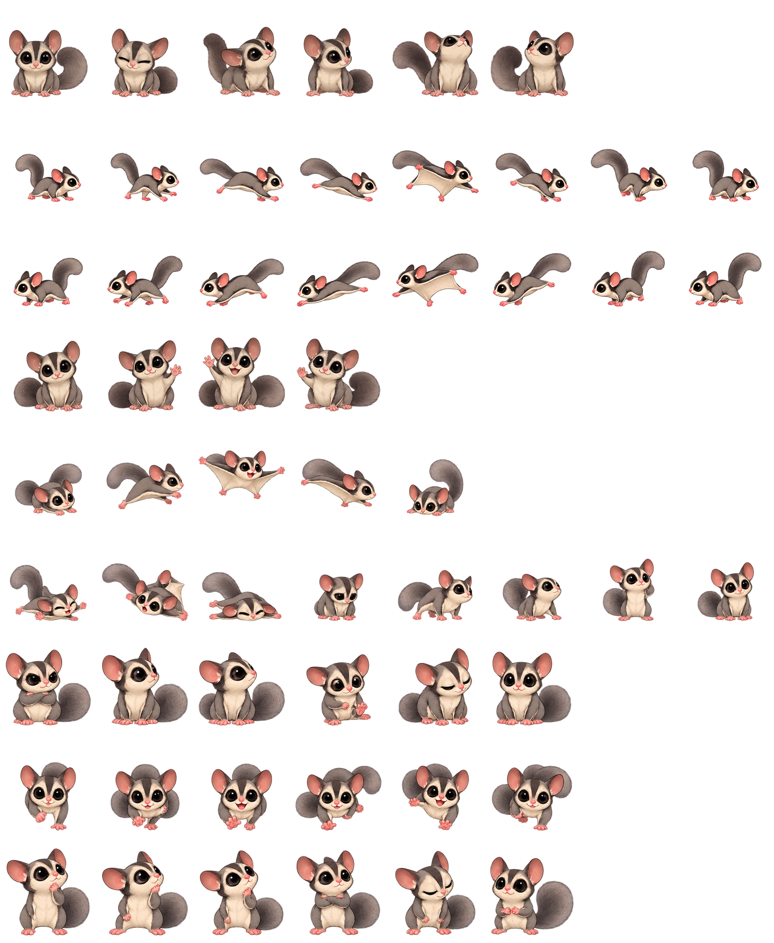 蜜袋鼯奇异果 Sugar Glider Kiwi Codex pet original spritesheet