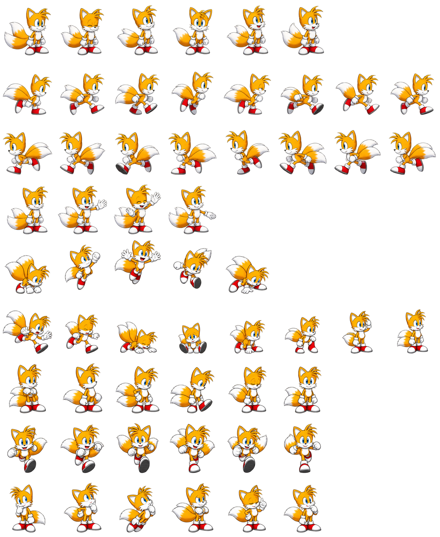 Miles Tails Prower — Cozy Fan Art Codex pet original spritesheet