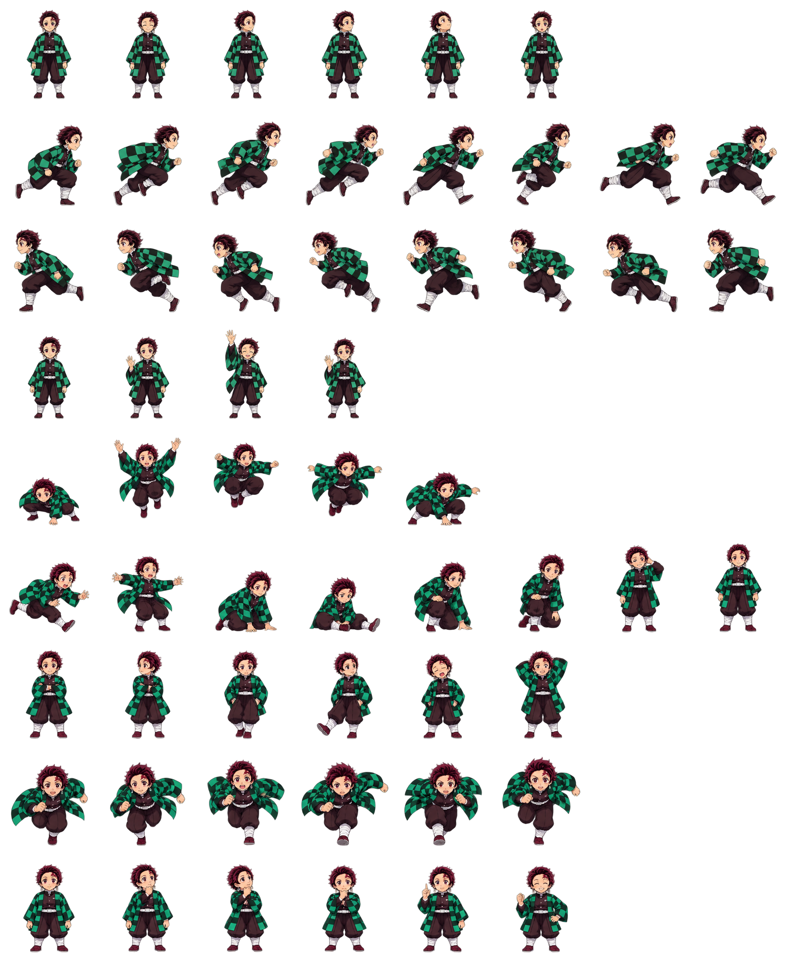 Tanjiro Kamado — Cozy Fan Art Codex pet original spritesheet