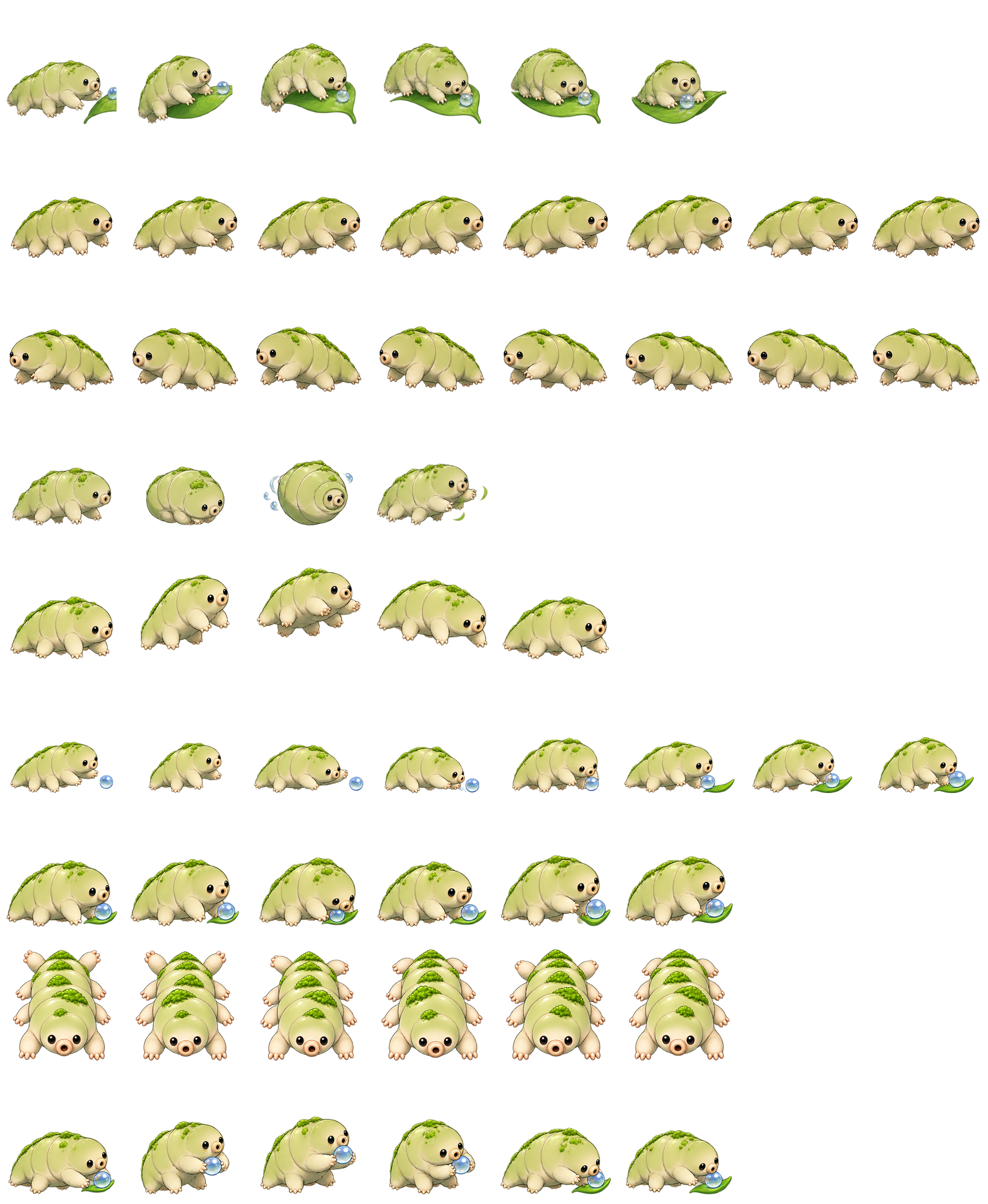 苔露水熊 Tardigrade Mossdrop Codex pet original spritesheet