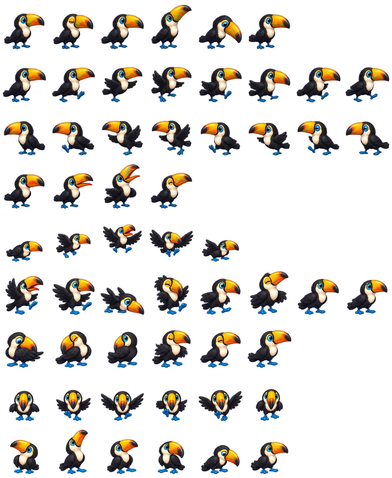 巨嘴鸟芒果 Toucan Mango Codex pet original spritesheet