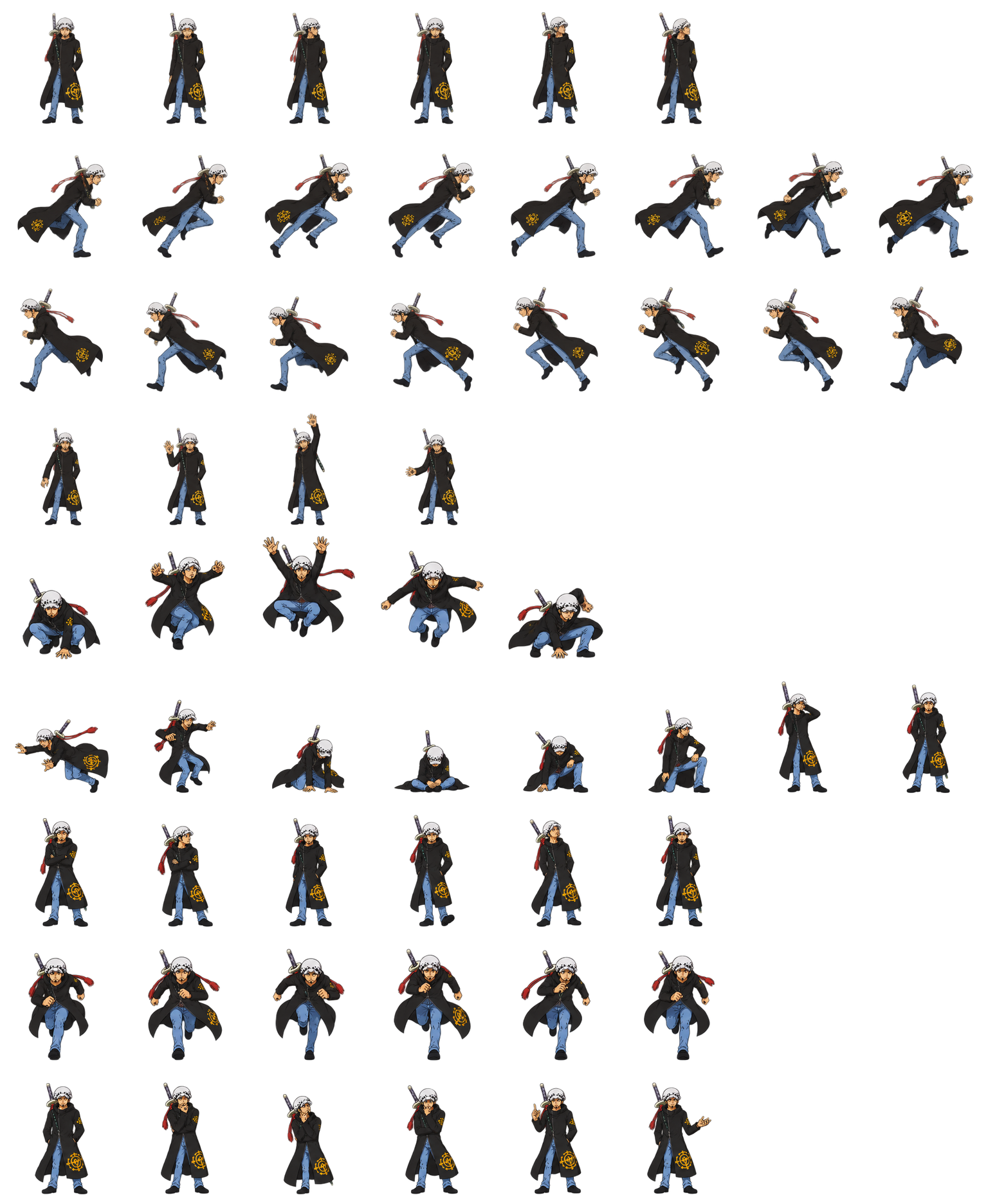 Trafalgar Law — Cozy Fan Art Codex pet original spritesheet