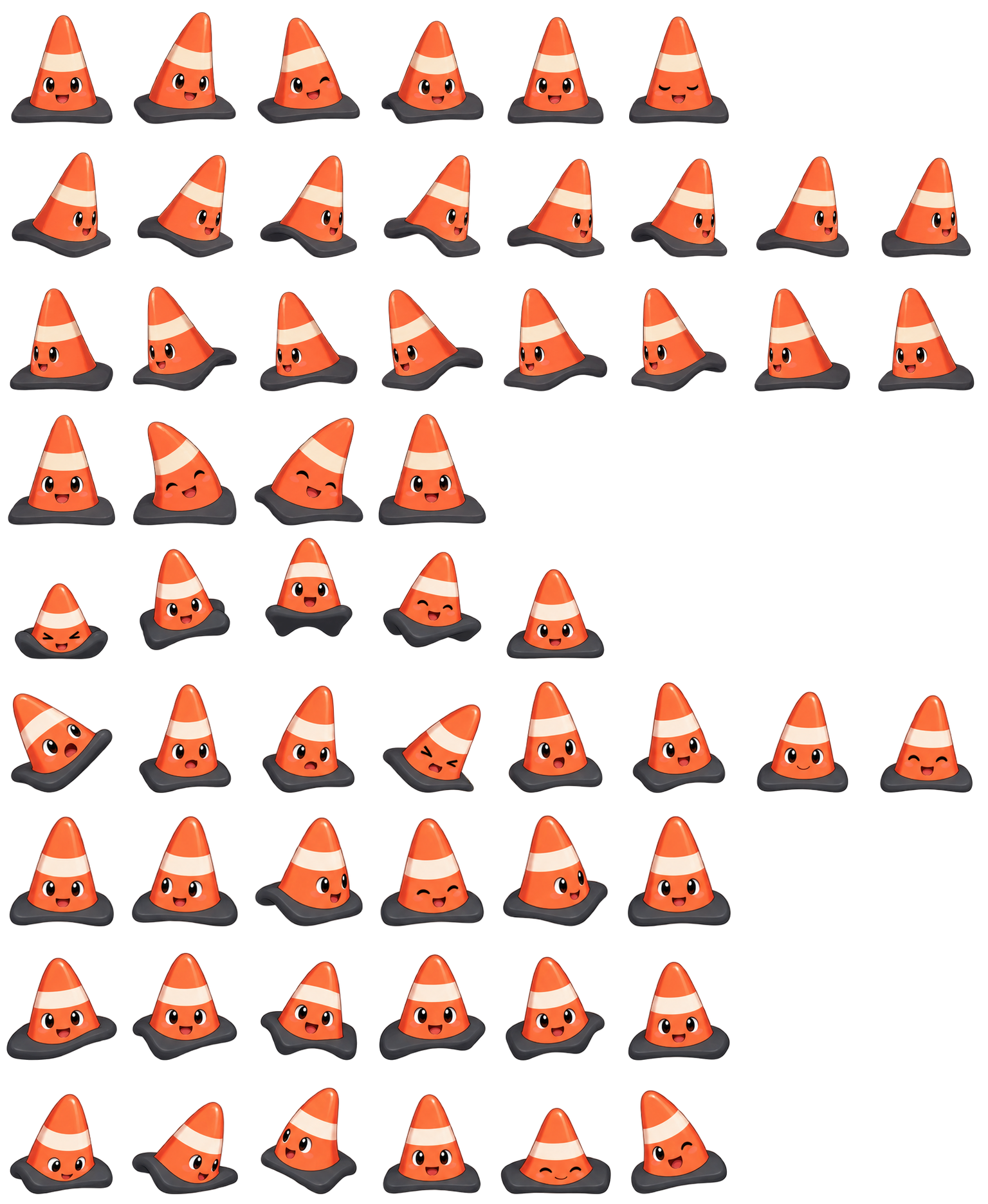 路锥点点 Traffic Cone Tippy Codex pet original spritesheet