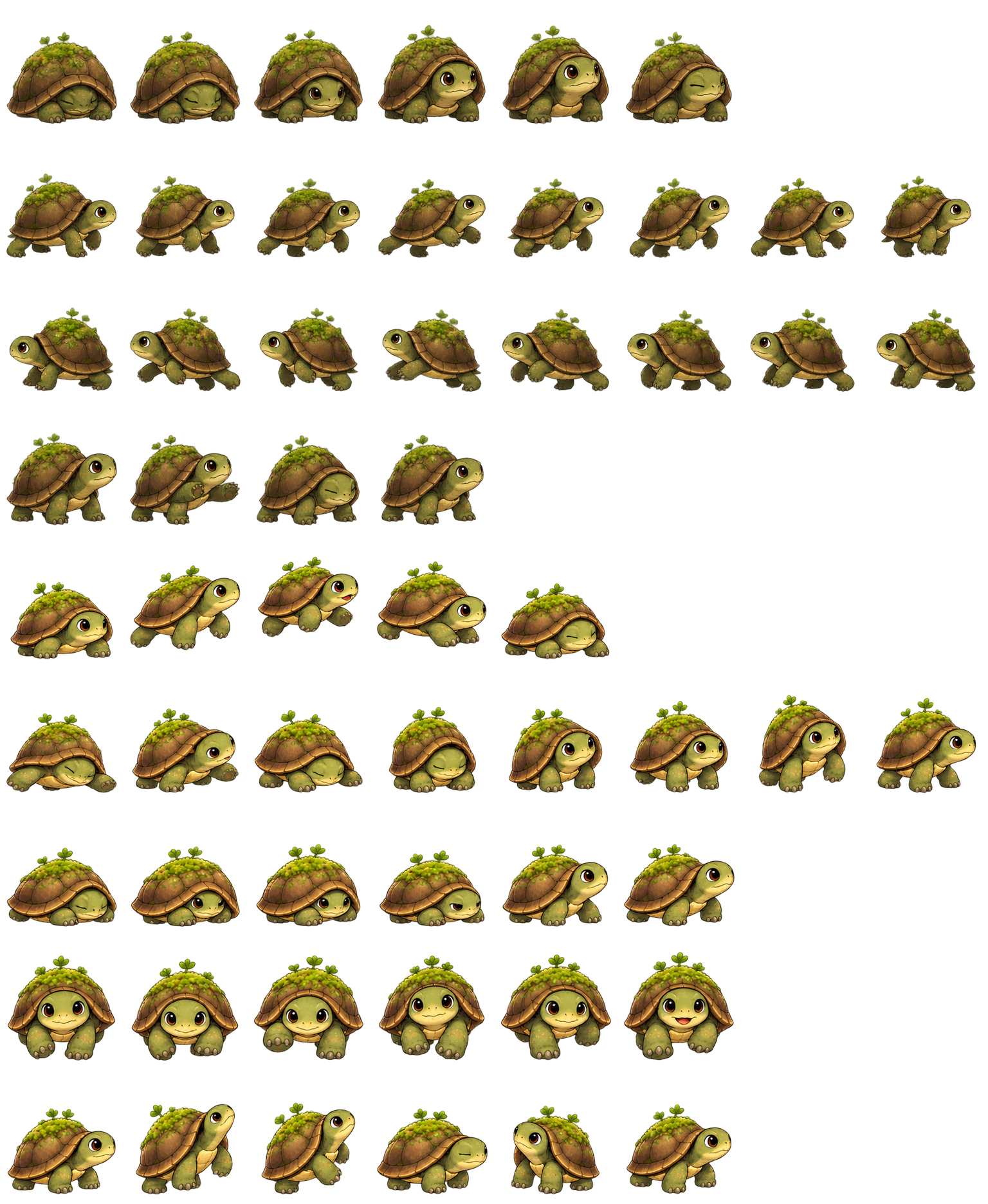 苔背龟 Turtle Mossback Codex pet original spritesheet