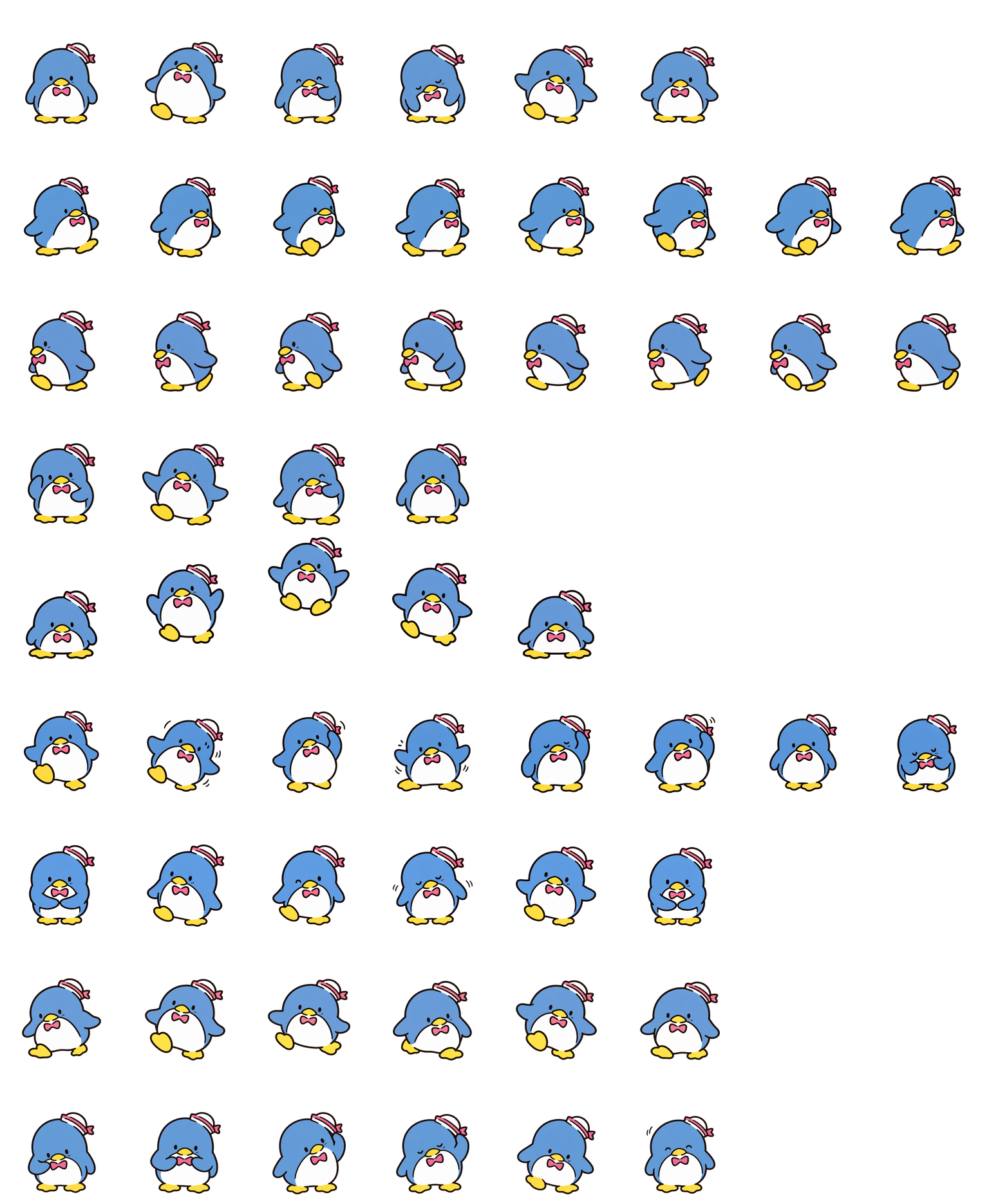 山姆企鹅 Tuxedosam Codex pet original spritesheet