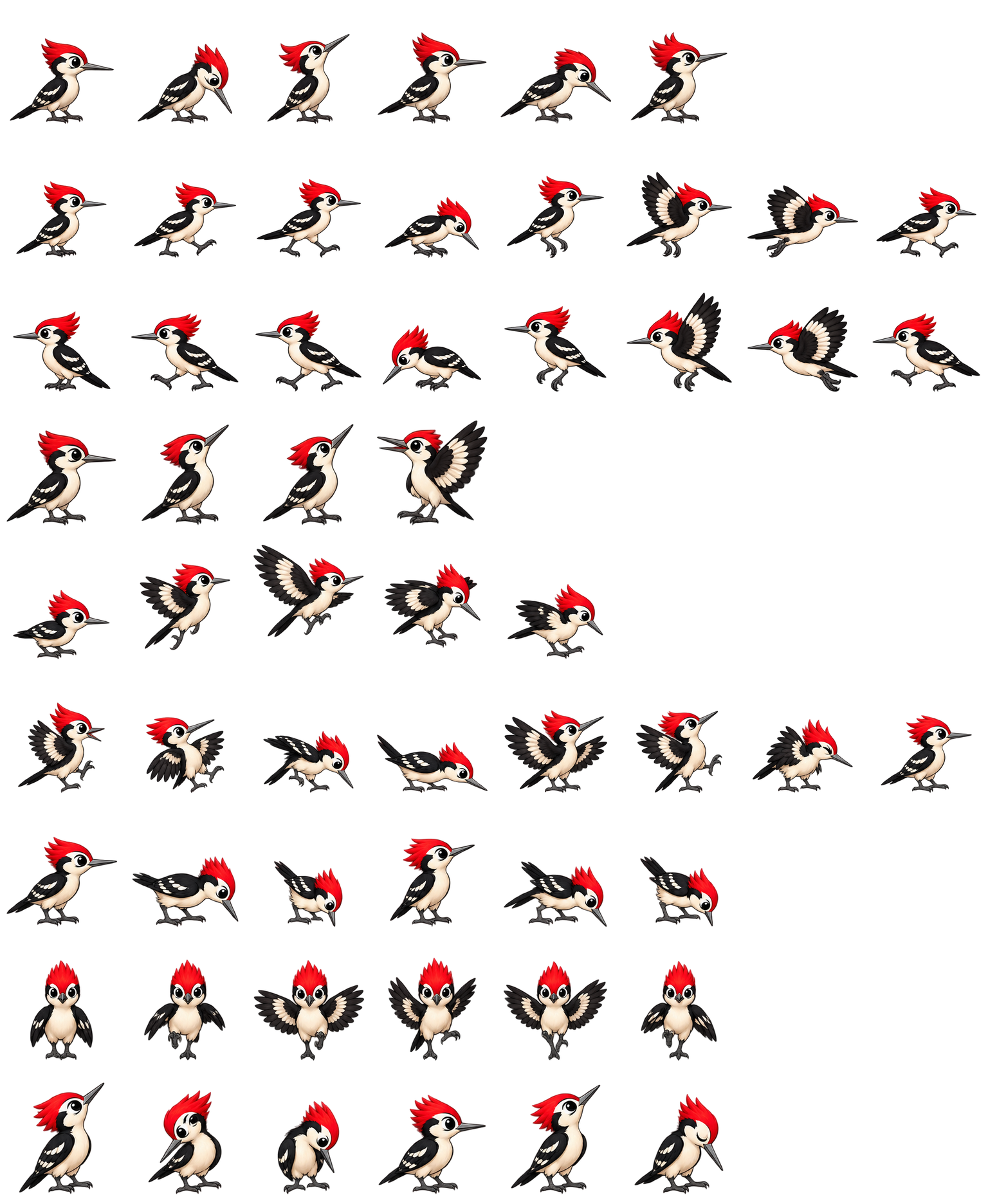 啄木鸟嗒嗒 Woodpecker Tap Codex pet original spritesheet