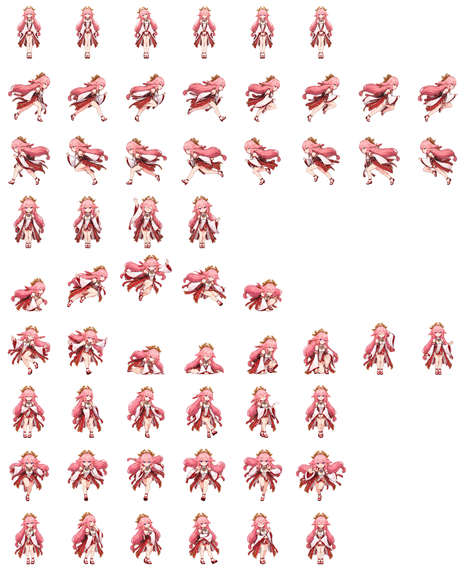 Yae Miko — Cozy Fan Art Codex pet original spritesheet