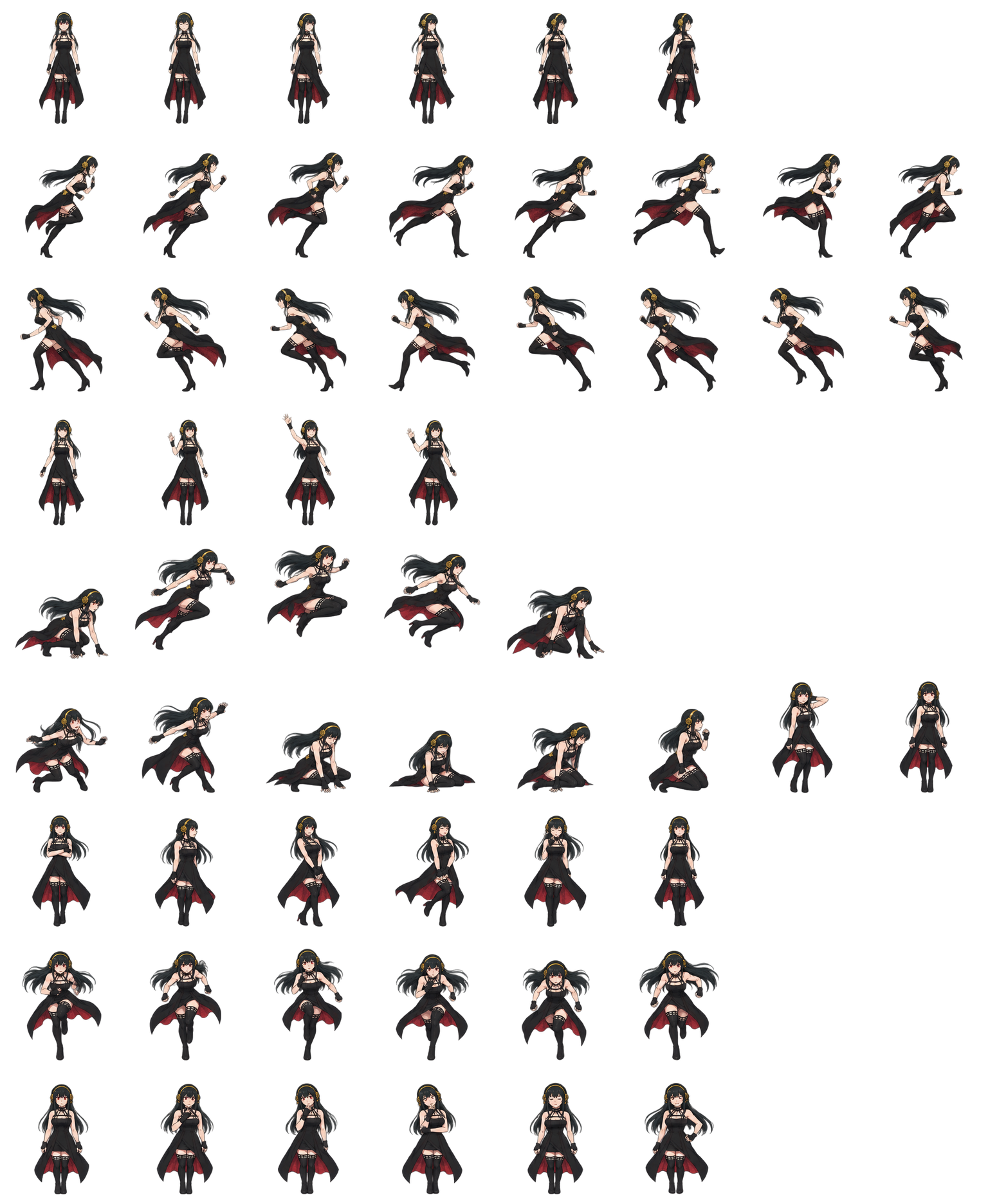 Yor Forger — Cozy Fan Art Codex pet original spritesheet
