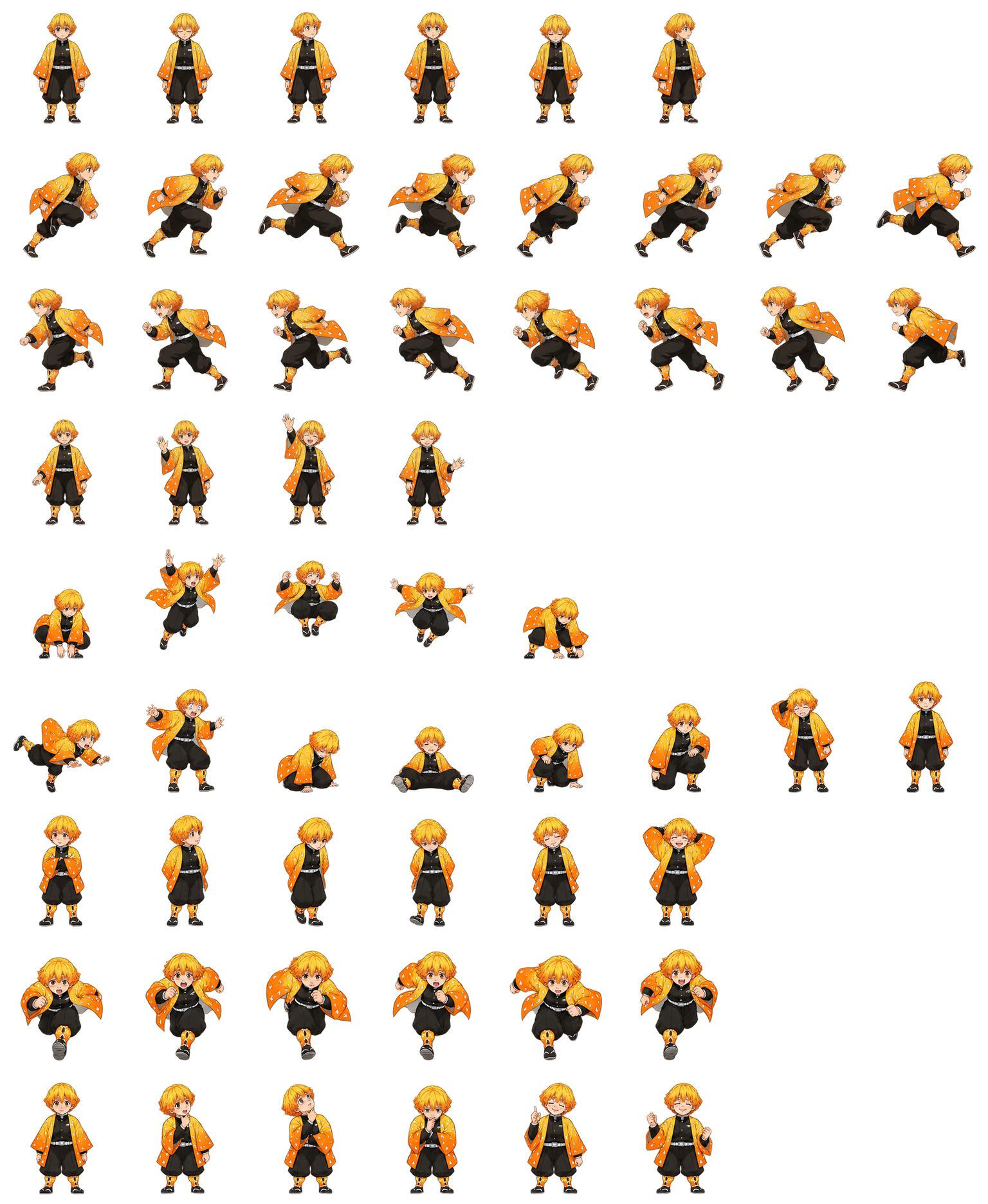 Zenitsu Agatsuma — Cozy Fan Art Codex pet original spritesheet