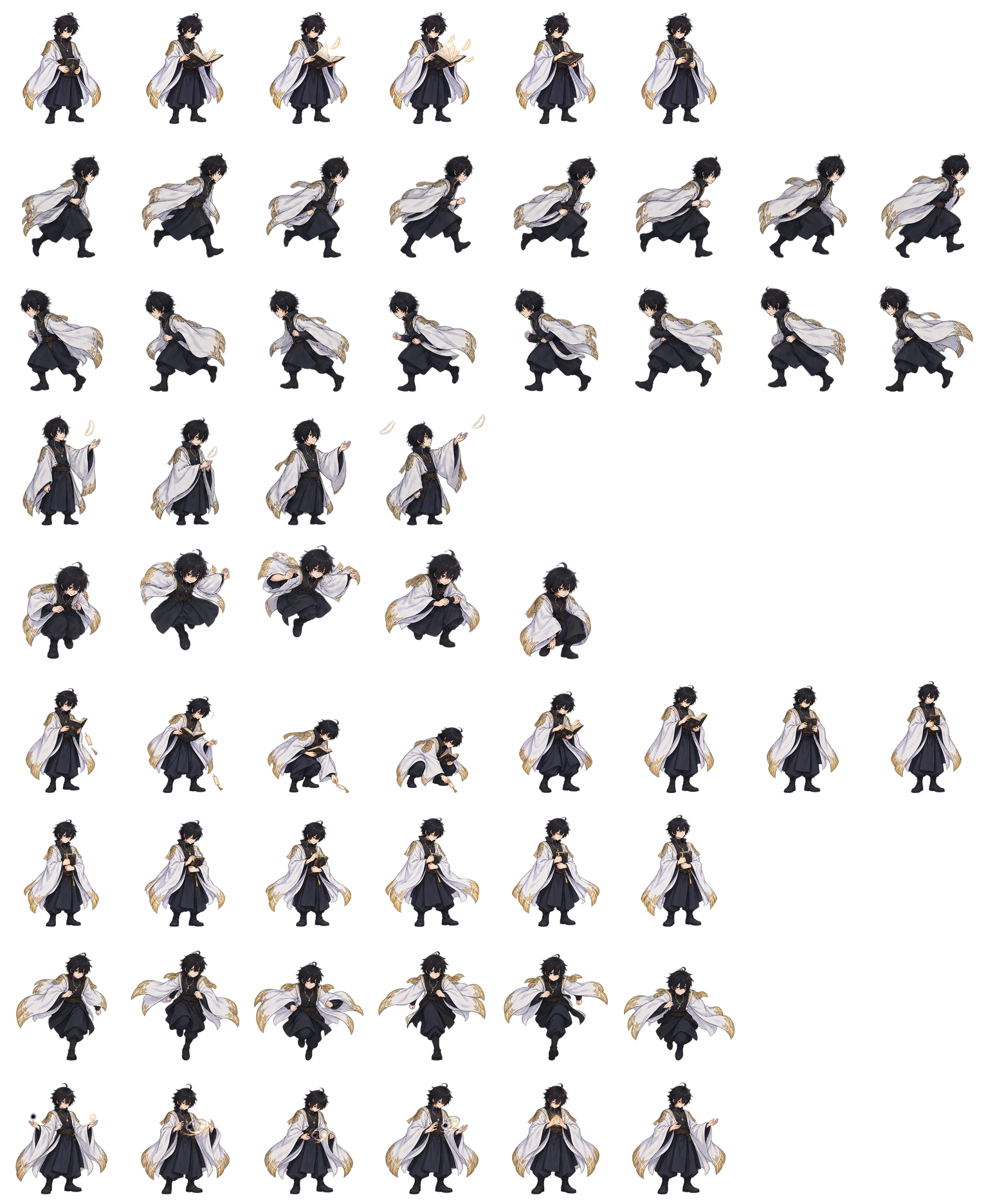 杰尔夫·多拉格尼尔 Zeref Dragneel Codex pet original spritesheet