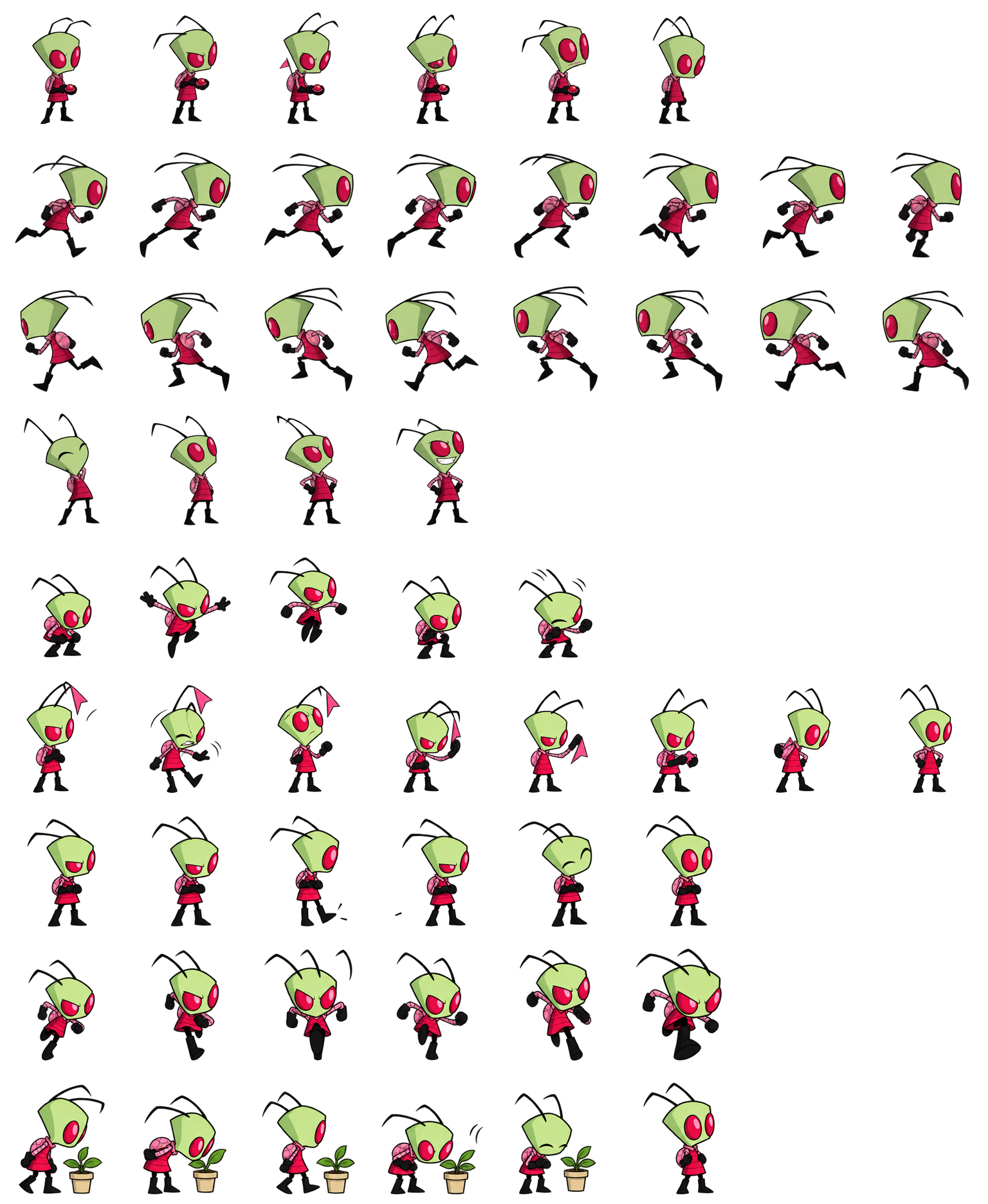 津姆 Zim Codex pet original spritesheet