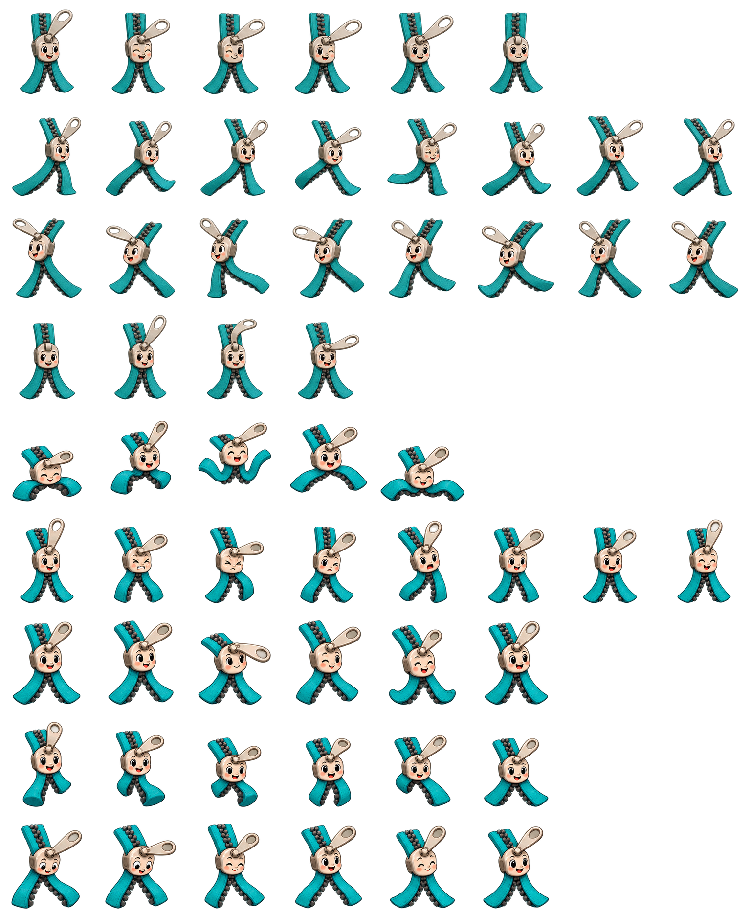 拉链兹兹 Zipper Zoodle Codex pet original spritesheet