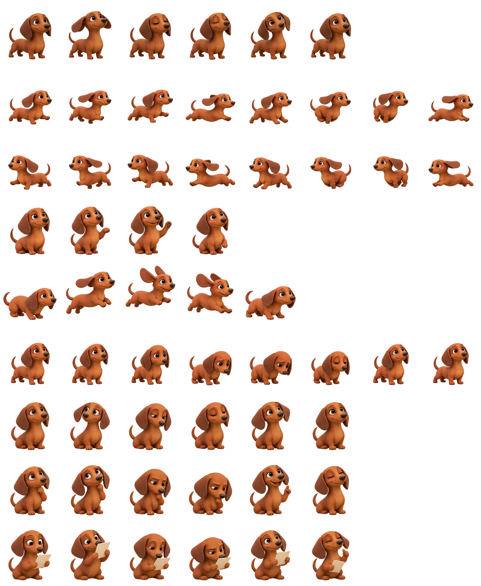 Dachshund Toast Codex pet original spritesheet