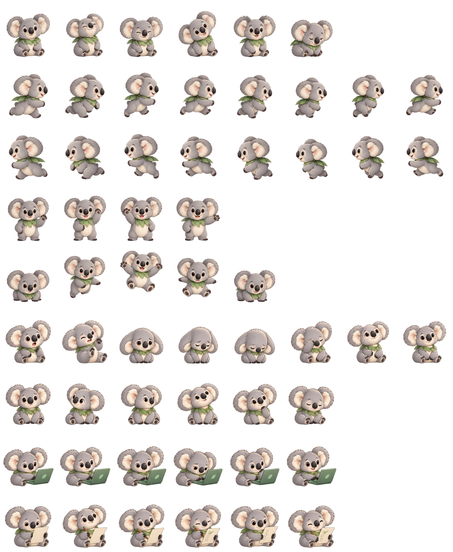 Eucalyptus Koala Codex pet original spritesheet