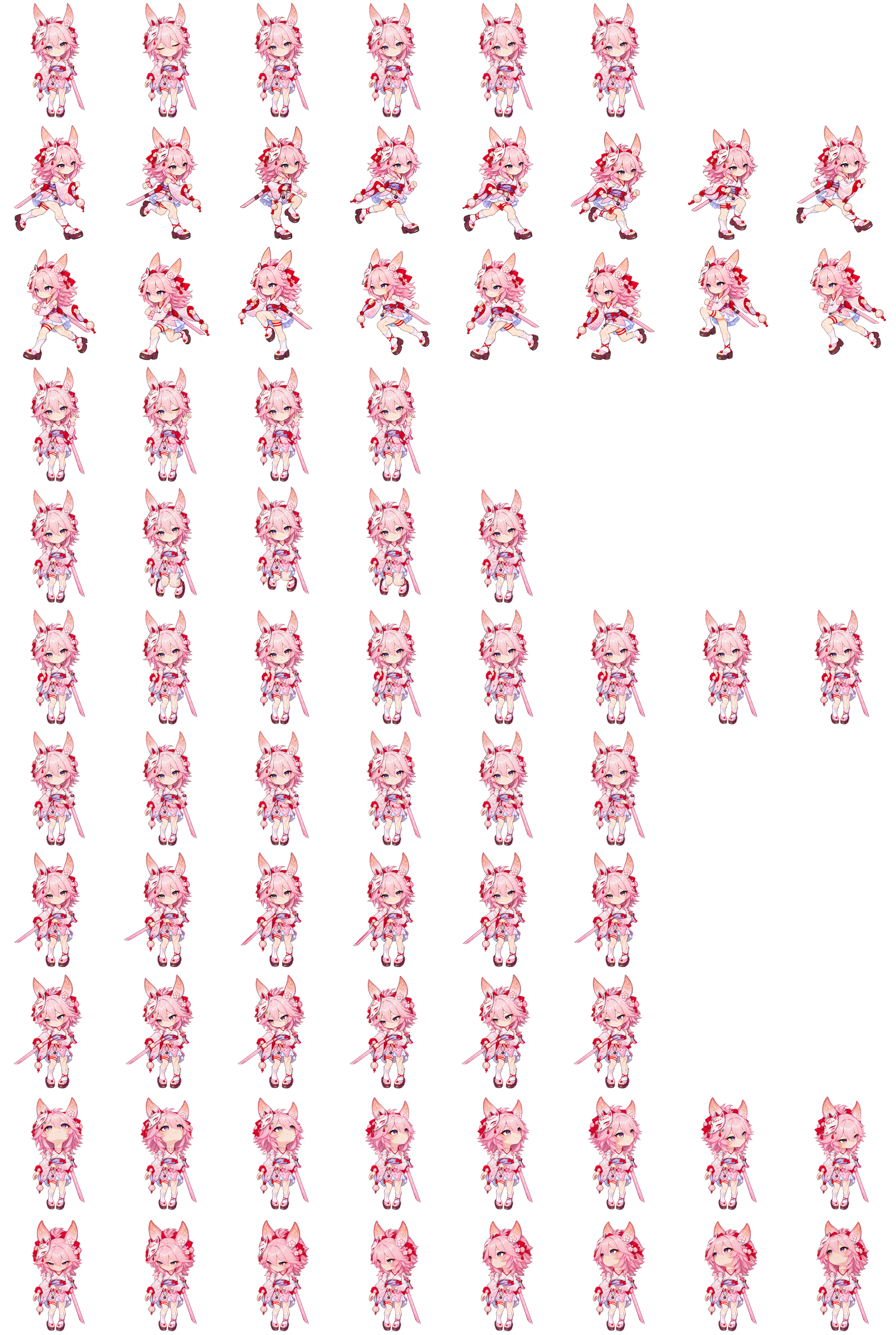 绯英 · 月待花时 Codex pet original spritesheet