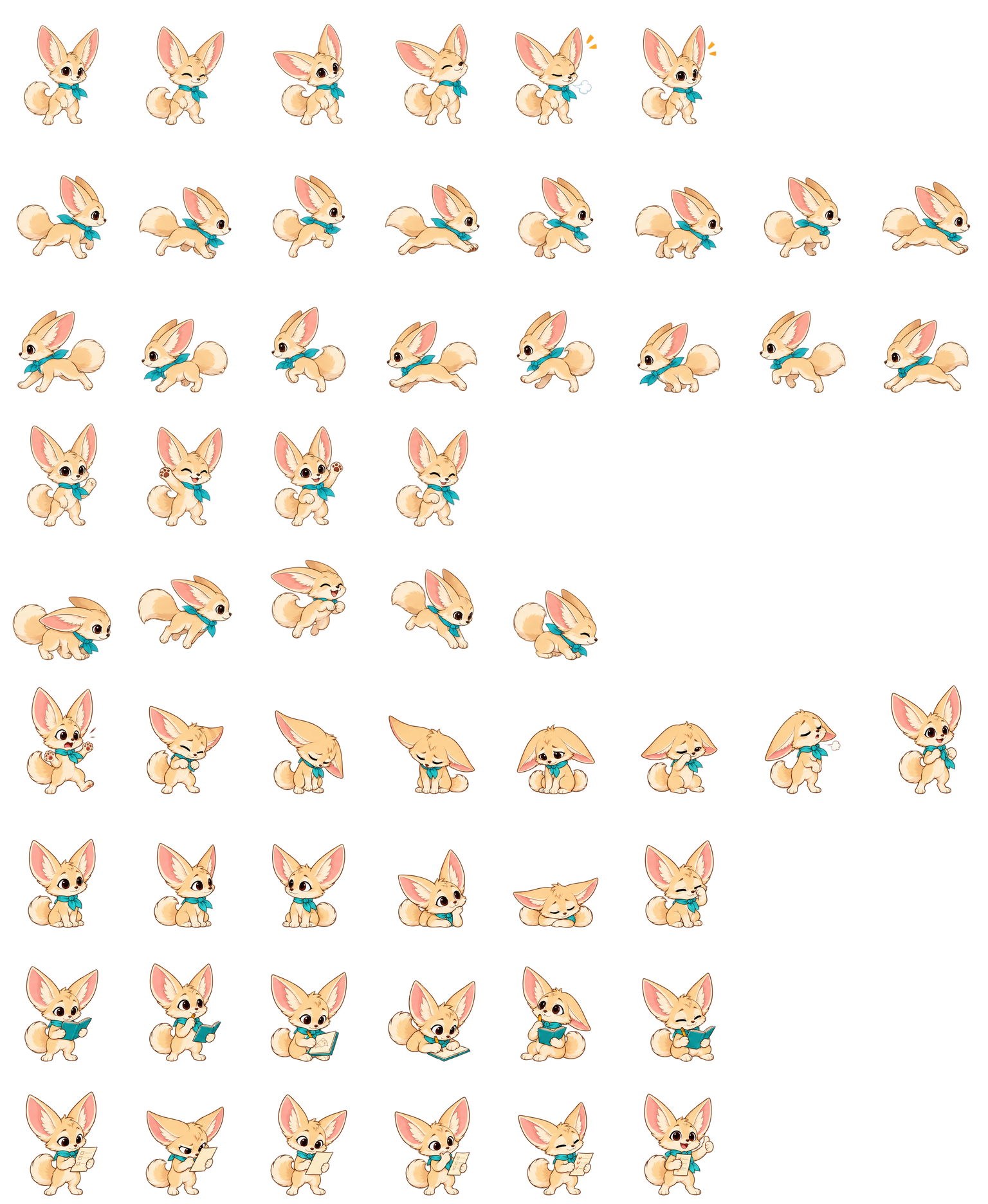 Fennec Sanddrop Codex pet original spritesheet