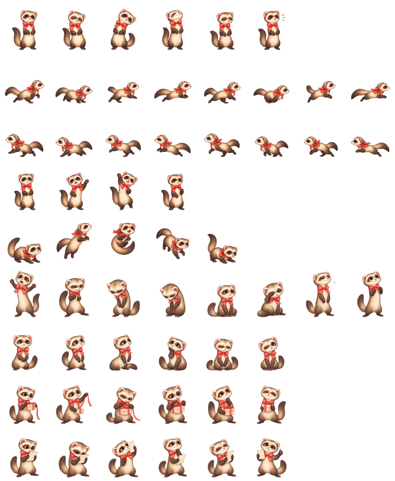 Ferret Ribbon Codex pet original spritesheet