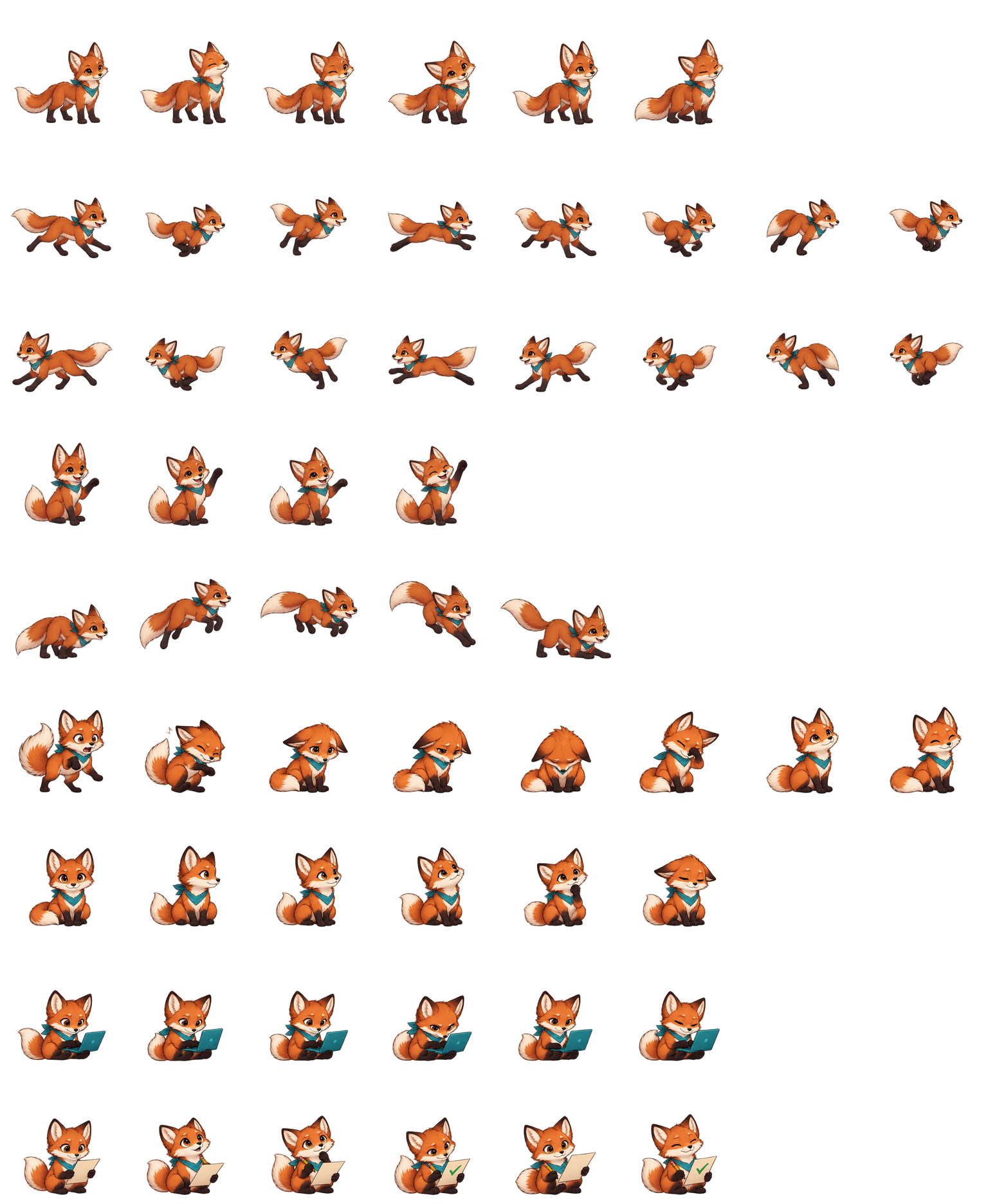 Maple Fox Codex pet original spritesheet