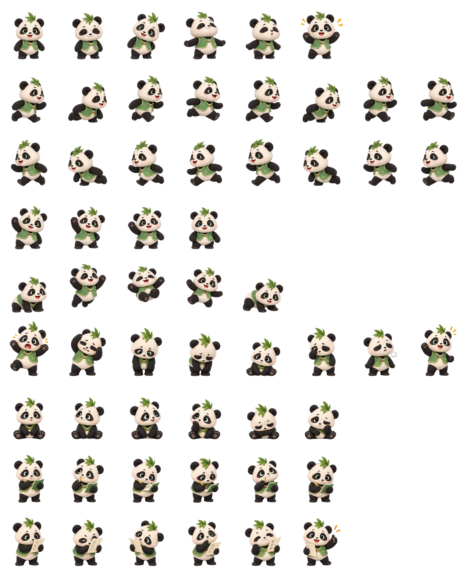 Panda Bamboo Codex pet original spritesheet