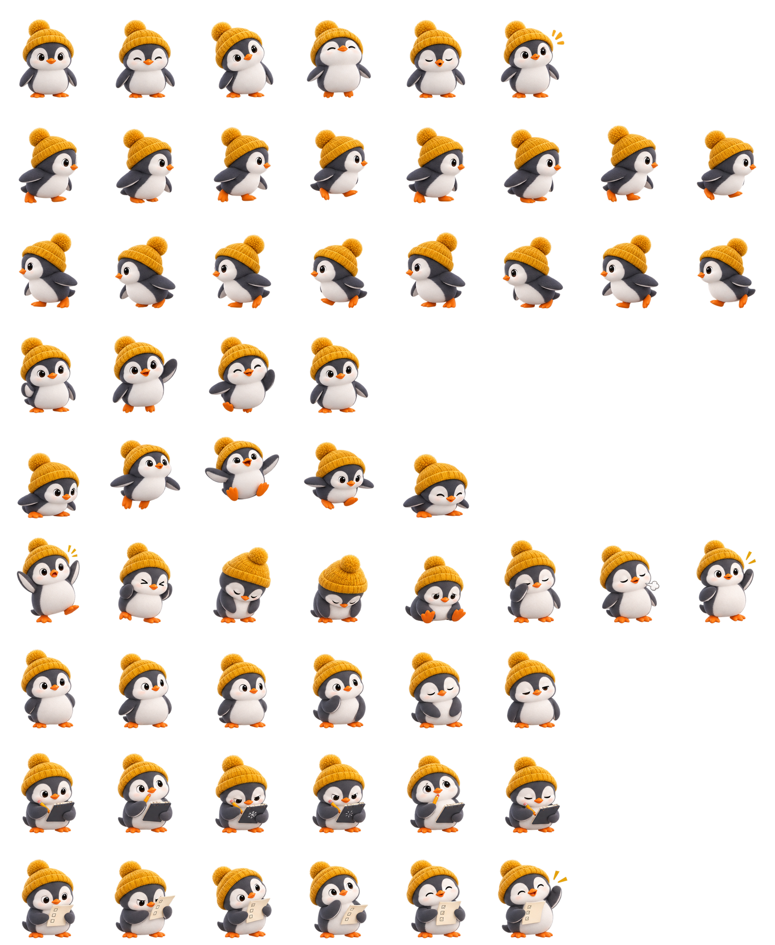 Penguin Pebble Codex pet original spritesheet