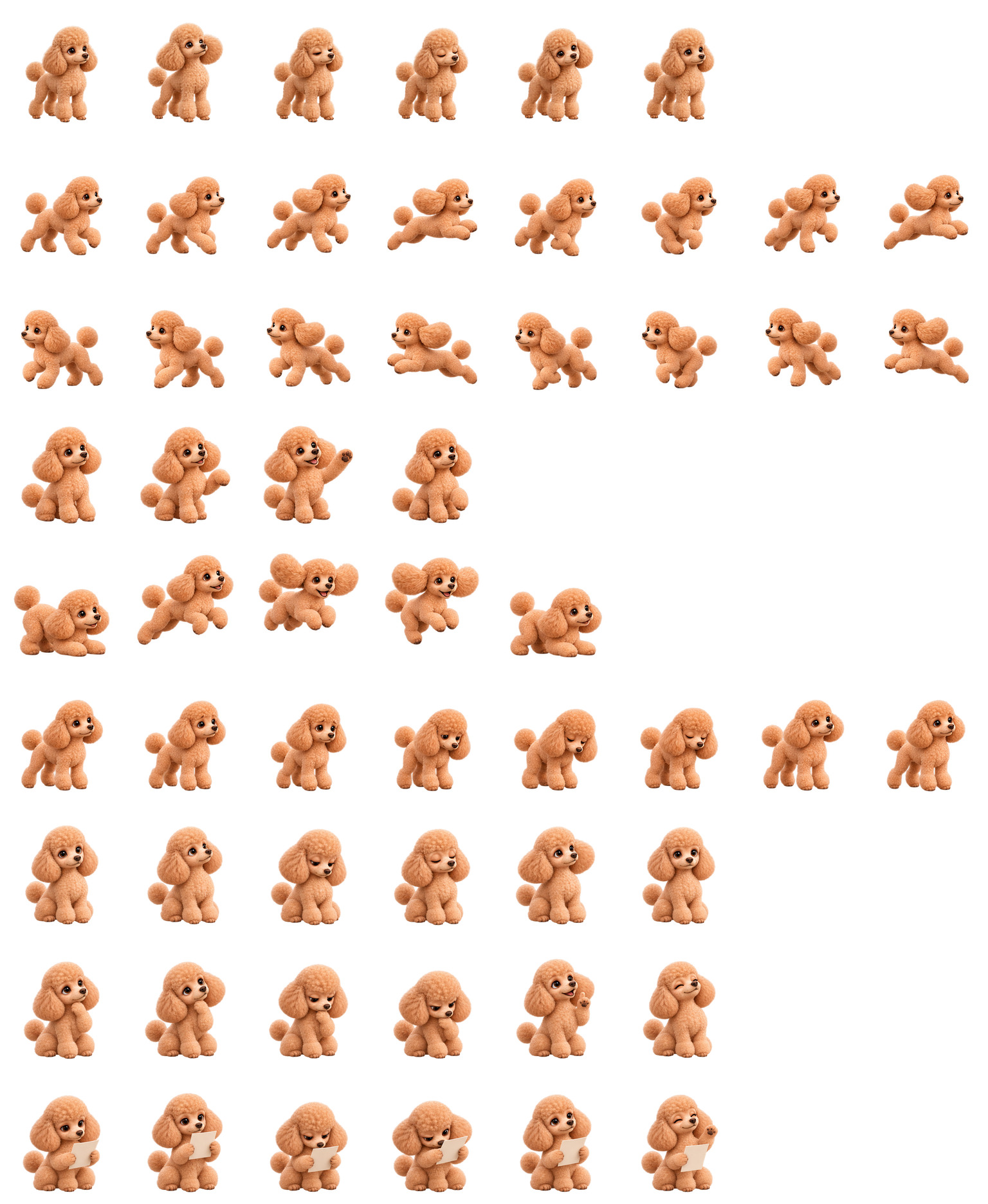Poodle Poppy Codex pet original spritesheet