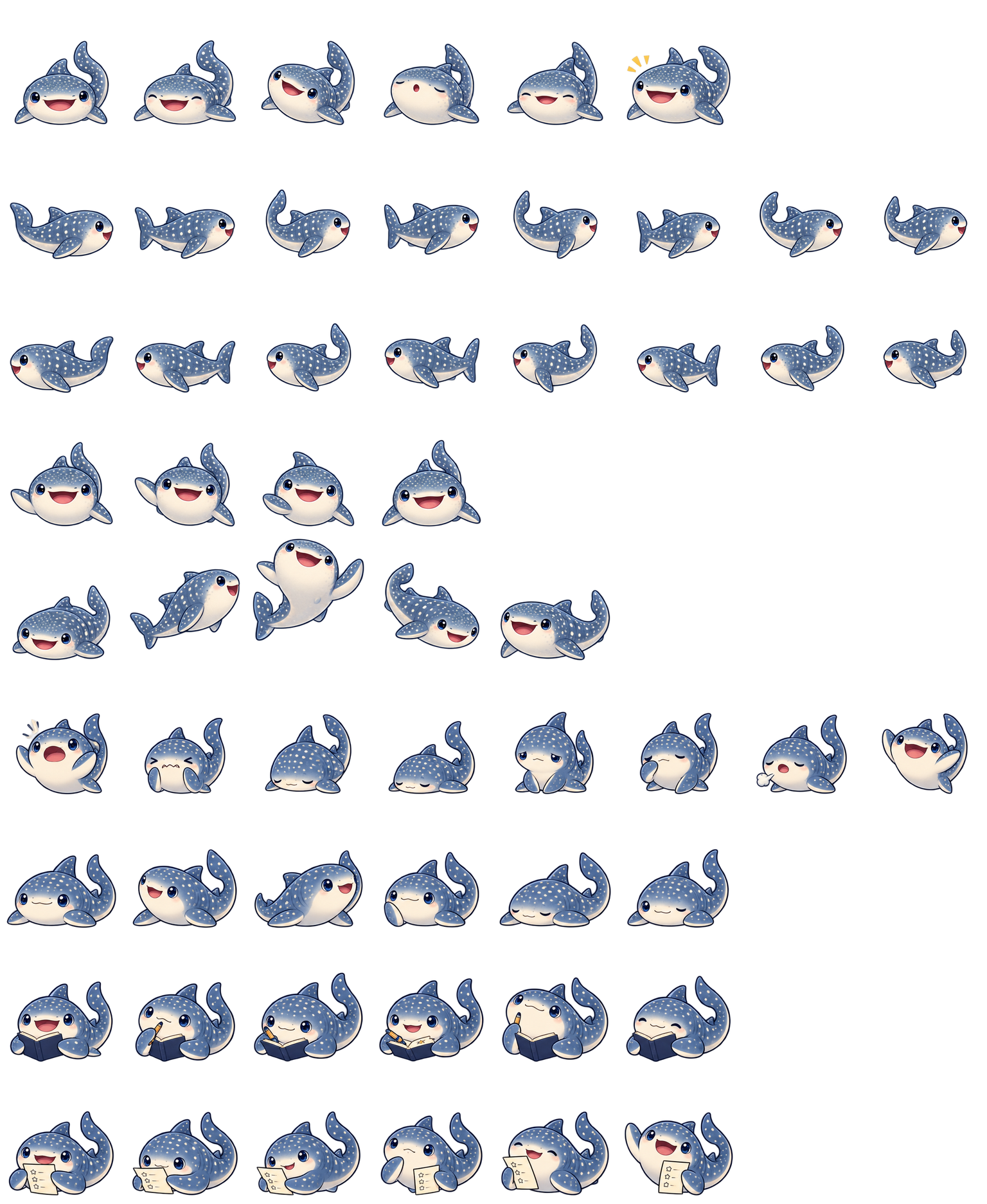 Whale Shark Stardot Codex pet original spritesheet